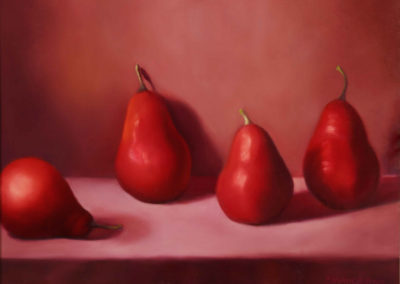 Red pears 15 x 11